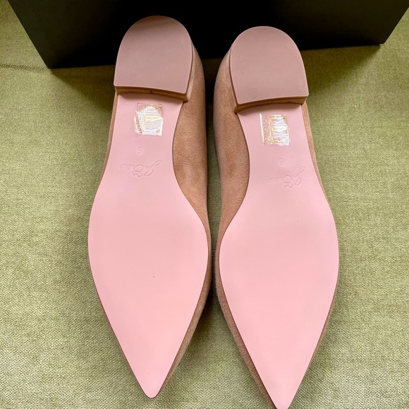 Brand New J Crew Pointy Toe Tan Suede Flats - Picture 4 of 9